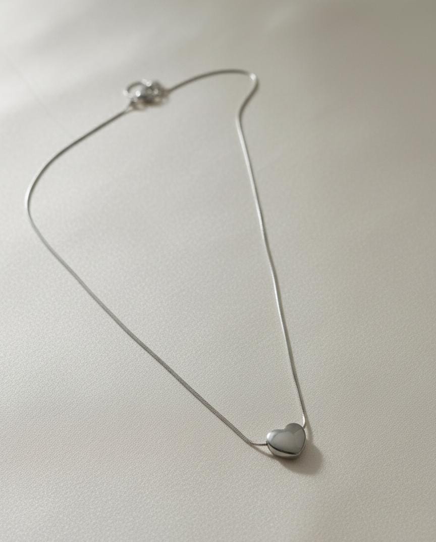 Royal Silver Heart Pendant