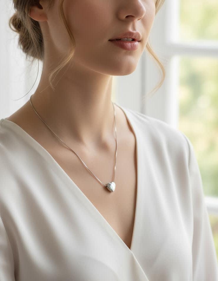 Royal Silver Heart Pendant