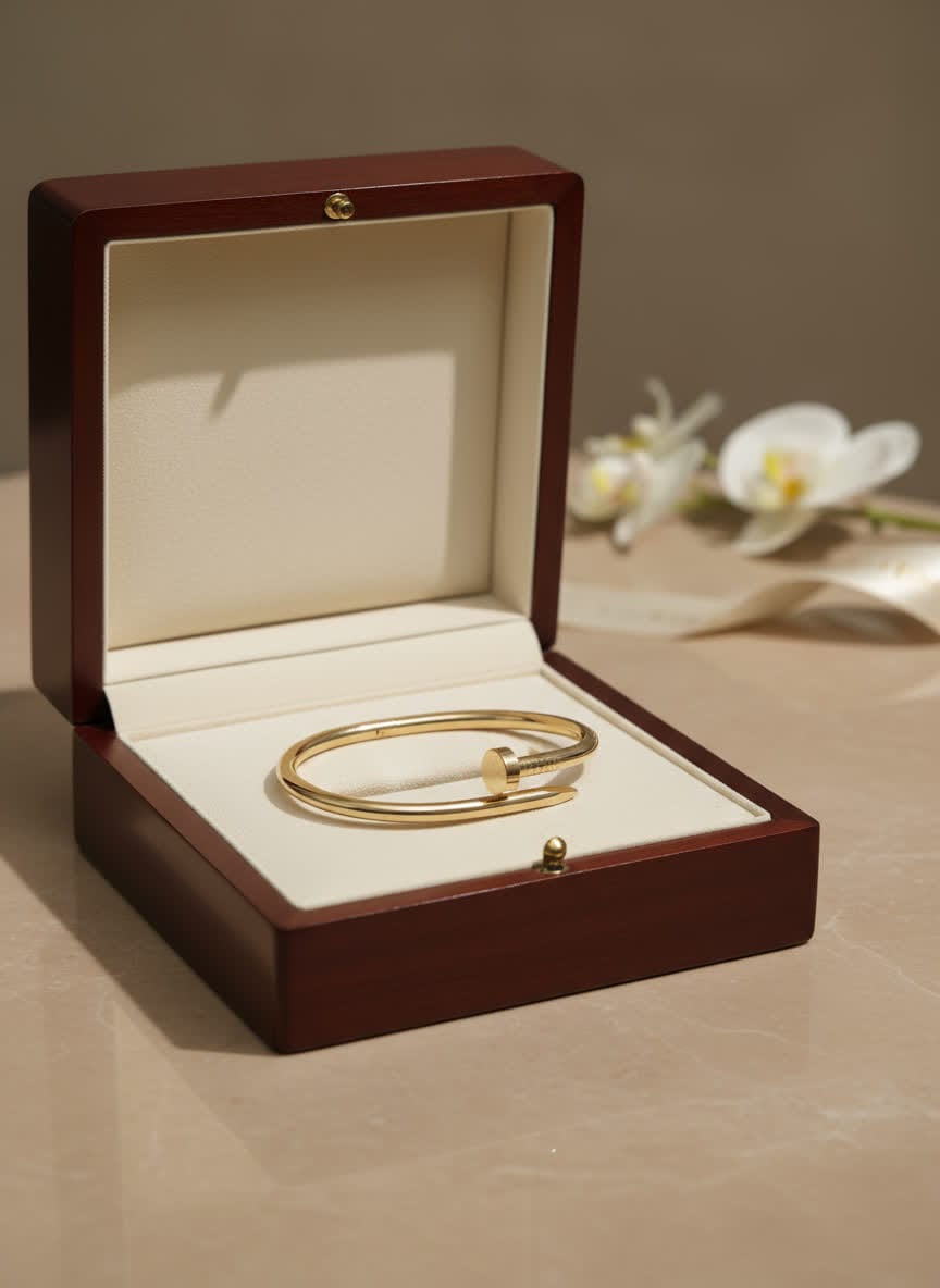 Royal Unisex Golden Nail Bangle