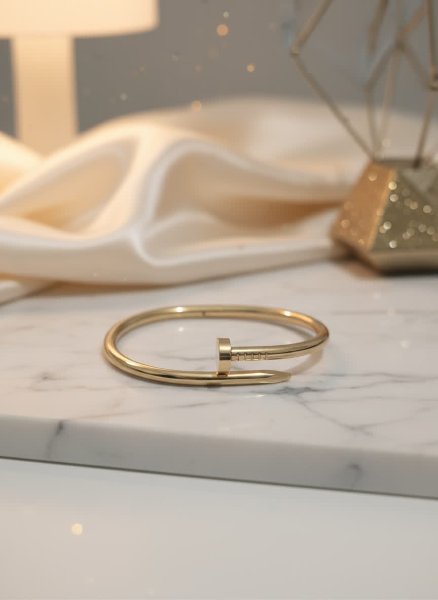 Royal Unisex Golden Nail Bangle