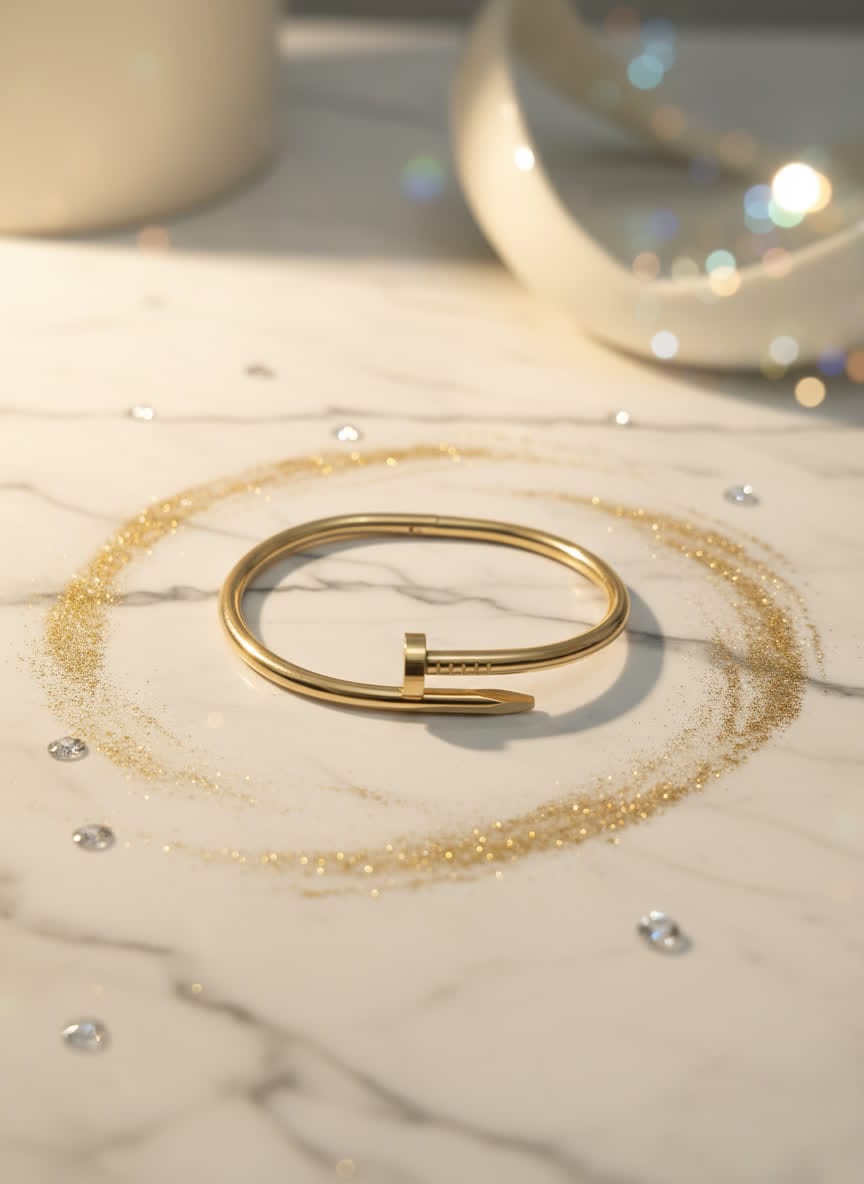 Royal Unisex Golden Nail Bangle