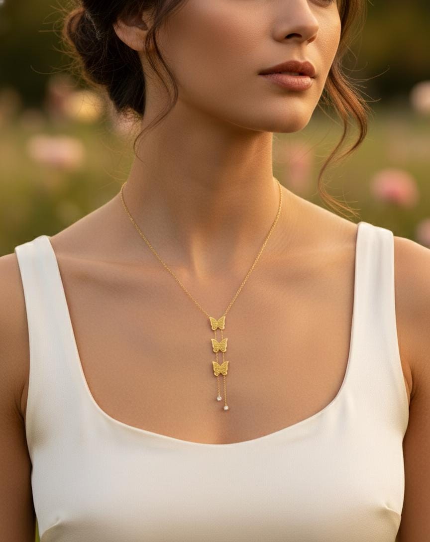 Royal Three Butterfly Pendant