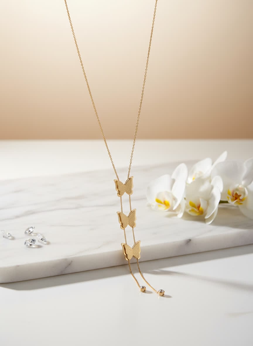 Royal Three Butterfly Pendant