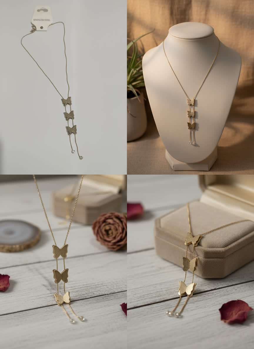 Royal Three Butterfly Pendant