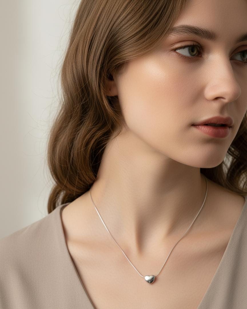 Royal Silver Heart Pendant