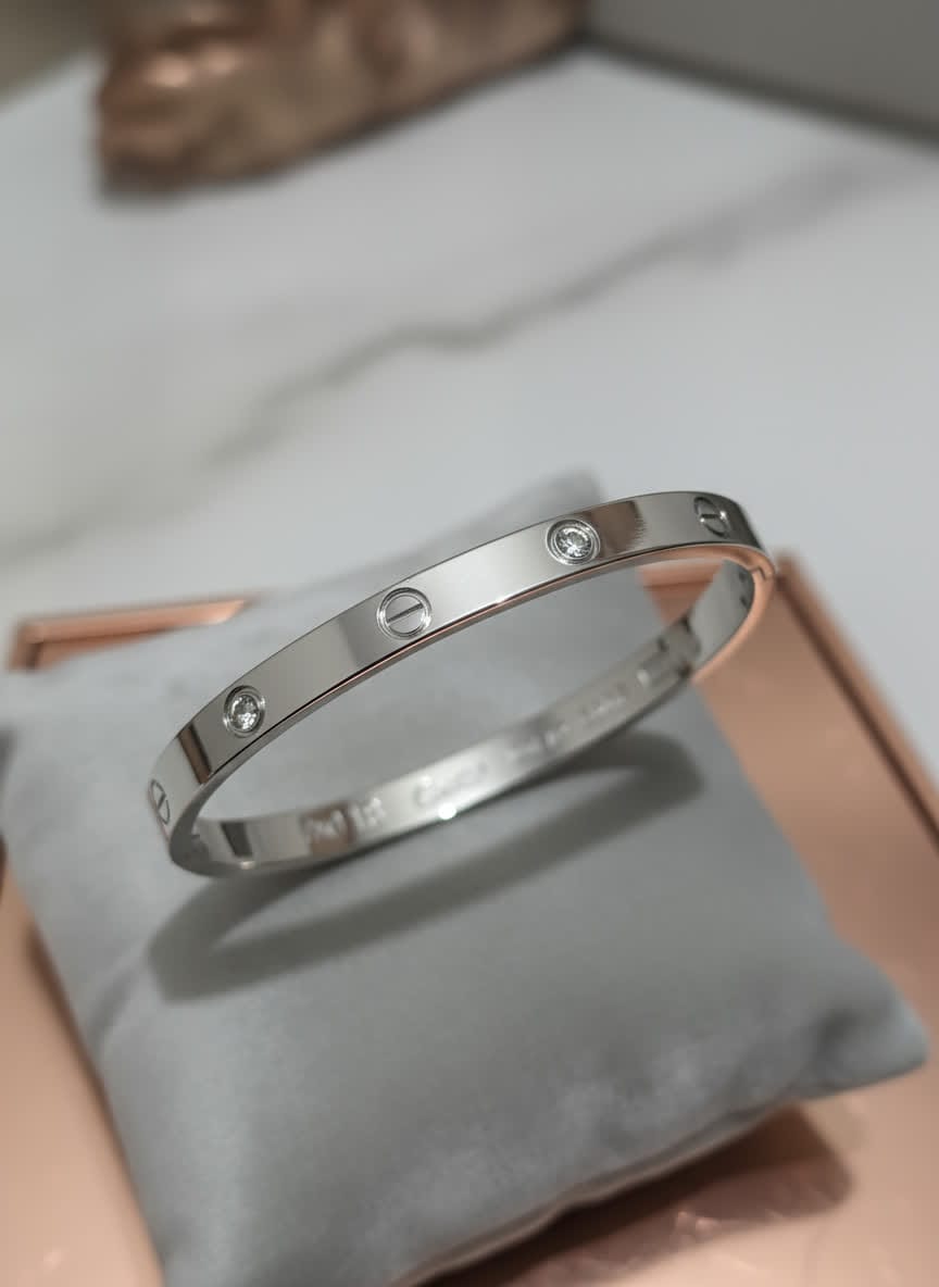 Royal Silver Cartier Love Bangle