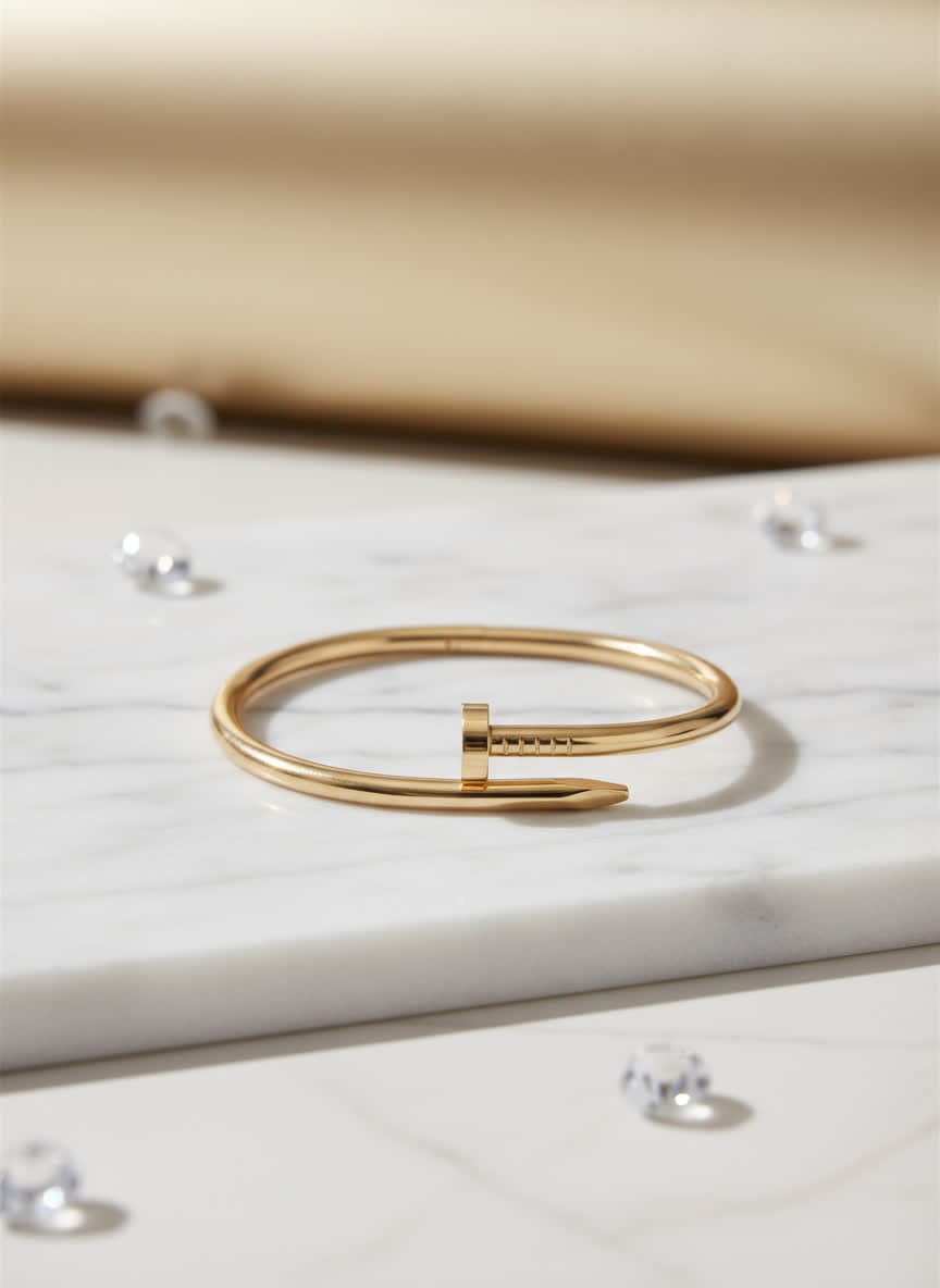 Royal Unisex Golden Nail Bangle