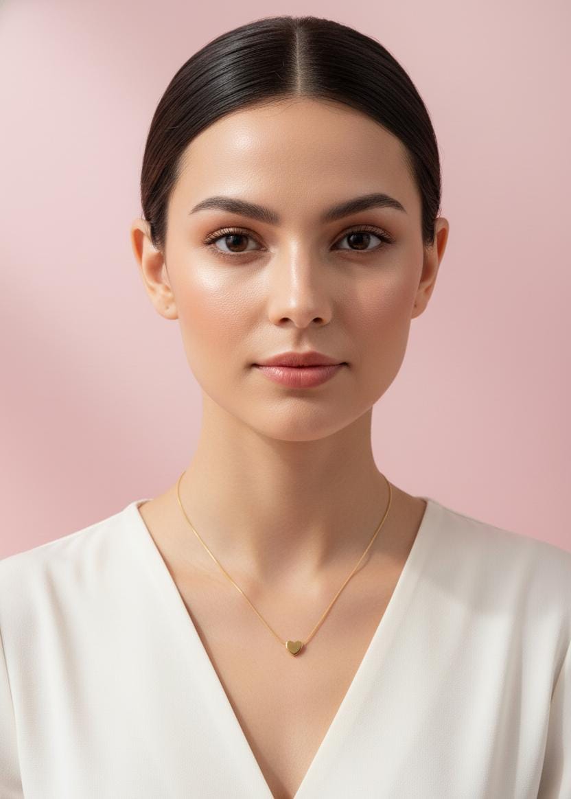 Royal Elegant Golden Heart Pendant